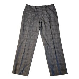 Hugo Boss‎ Pants Mens 40S Gray Plaid The James Sharp2 Dress Trouser Classic